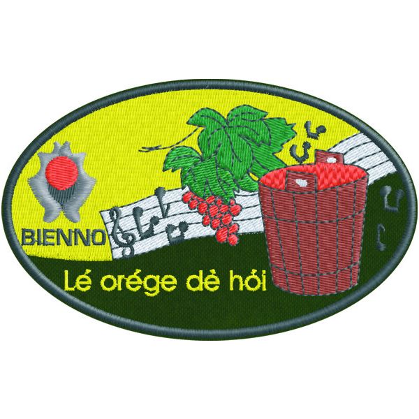 Stemma ricamato BIENNO LE OREGE DO HOI Cod.20161013_A