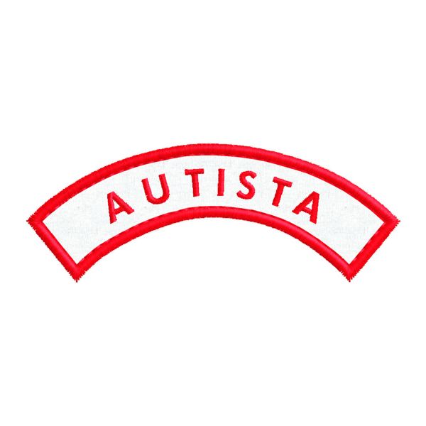 Patch ricamato curvato (AUTISTA ) cod. 20160116_B