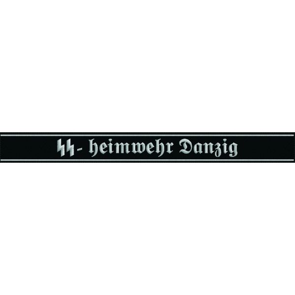 Fascia da braccio heimwehr Danzig su panno nero cod.20160121_A 40 cm. lunhezza