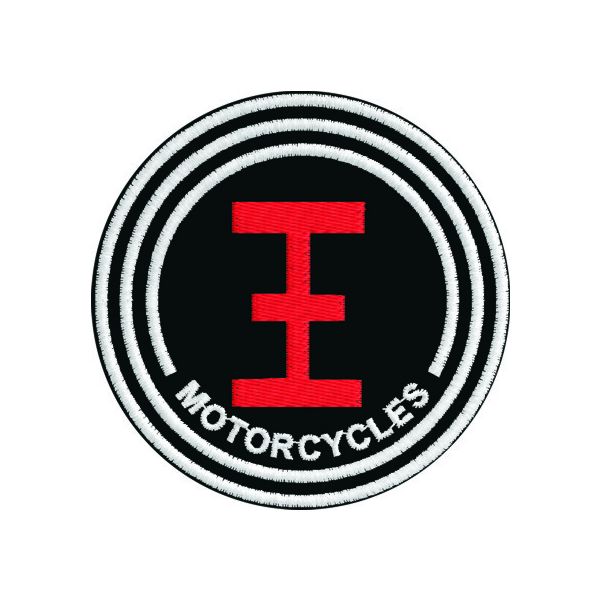 Patch con logo MOTORCYCLES su diam. cm. 7 Cod.20160122_A