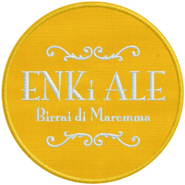 Stemma ricamato ENKI Ale birrai di MAREMMA Cod.20160128_A