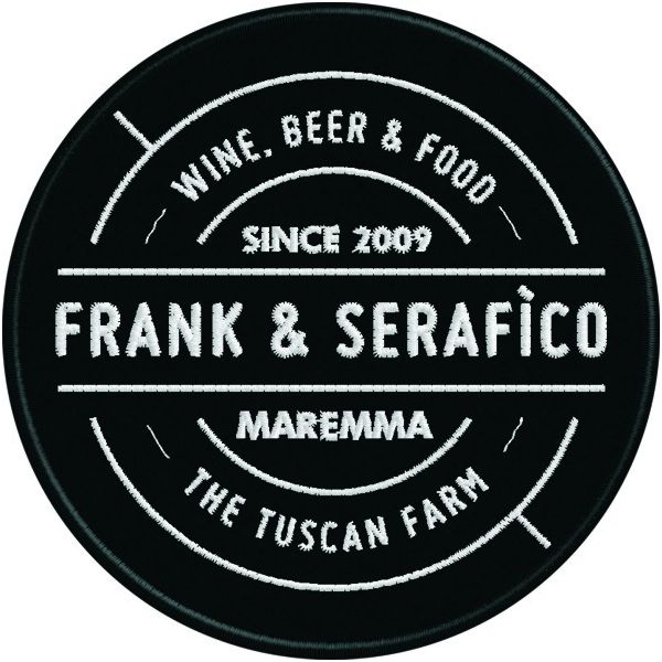 Stemma ricamato FRANK SERAFICO birrai di MAREMMA Cod.20160129_A
