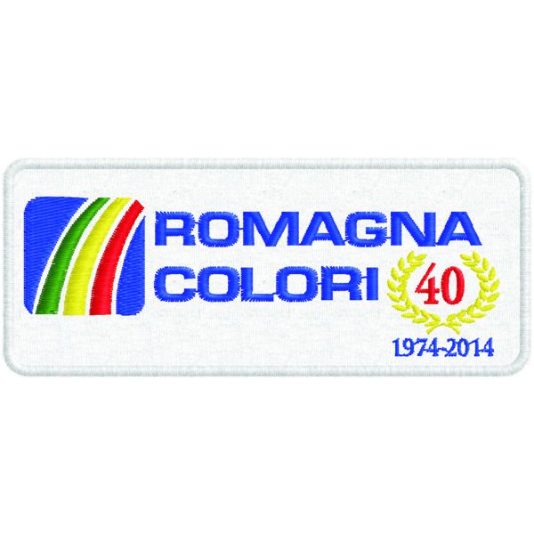 Patch ricamata 40 esimo ROMAGNA COLORI Cod.20161030_A