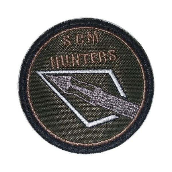 Patch ricamata Softair club SCM HUNTERS Cod.20160216_A