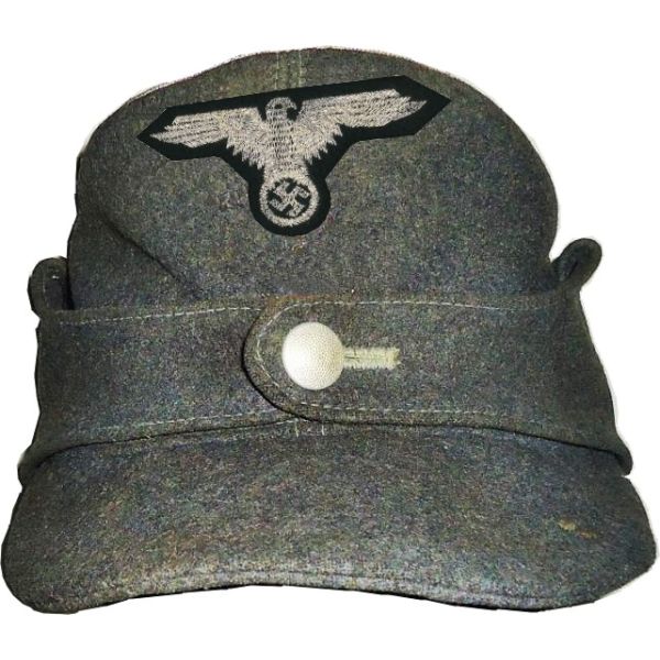 Riproduzione originale patch (Aquila argentata da berreto della LUFTWAFFE) - fondo panno invecchiato Cod.20160217_a