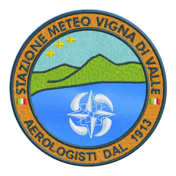 Stemma ricamato STAZIONE METEO VIGNA DI  VALLE Cod.20160219_A
