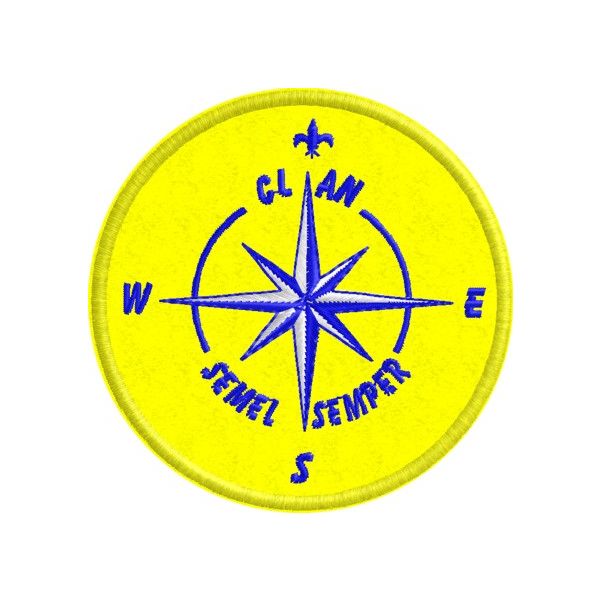 Patch ricamato Scout CLAN SEMEL SEMPER Cod. 20160304_A
