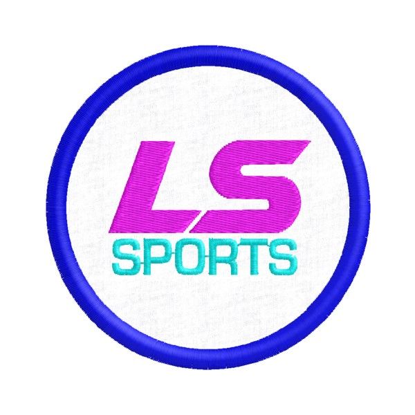 Patch tondo diam.8 cm. LS SPORTS cod. 20160421_A