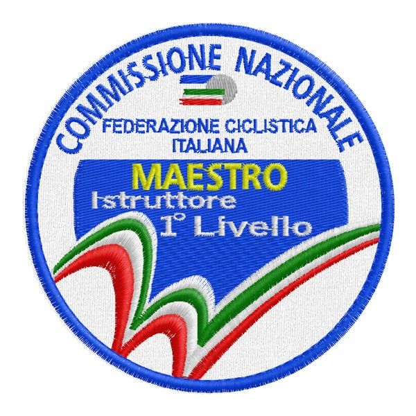 Patch ricamata "MAESTRO Istruttore 1°LIivello."Cod. 20160502_A1