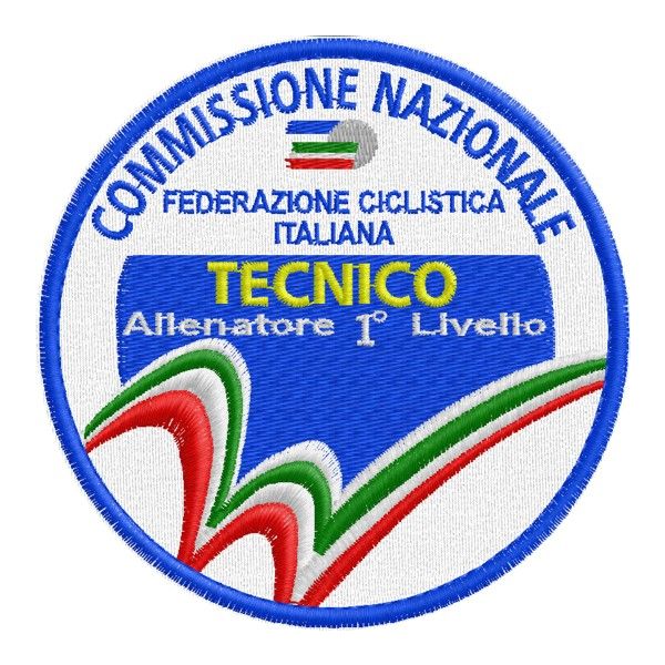 Patch ricamata "TECNICO" Allenatore 1° Livello Cod. 20160502_C