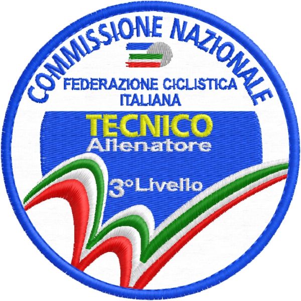 Patch ricamata "TECNICO" Allenatore 3° Livello Cod. 20160502_E