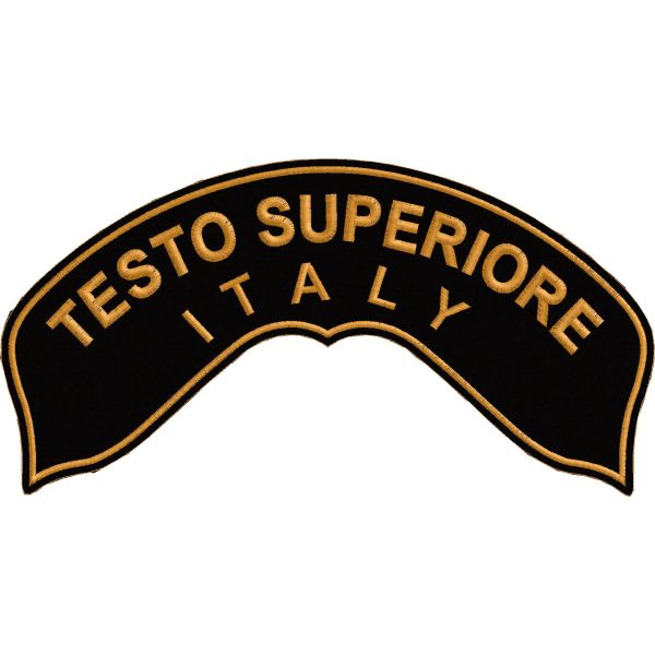Patch da schiena giubbotto con TESTO a piacere Cod.20160520_A