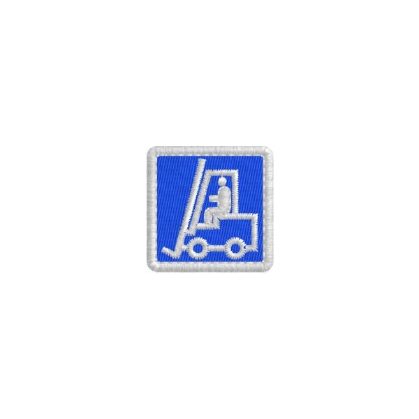 Patch ricamato Simbolo ISO Mulettista cod. 20160522_C