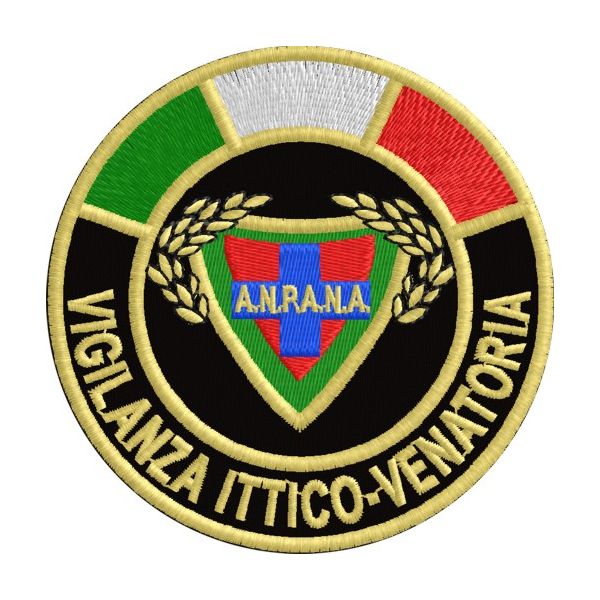 Patch diam.8,5 cm VIGILANZA ITTICO VENATORIA A.N.P.A.N.A. su base blu