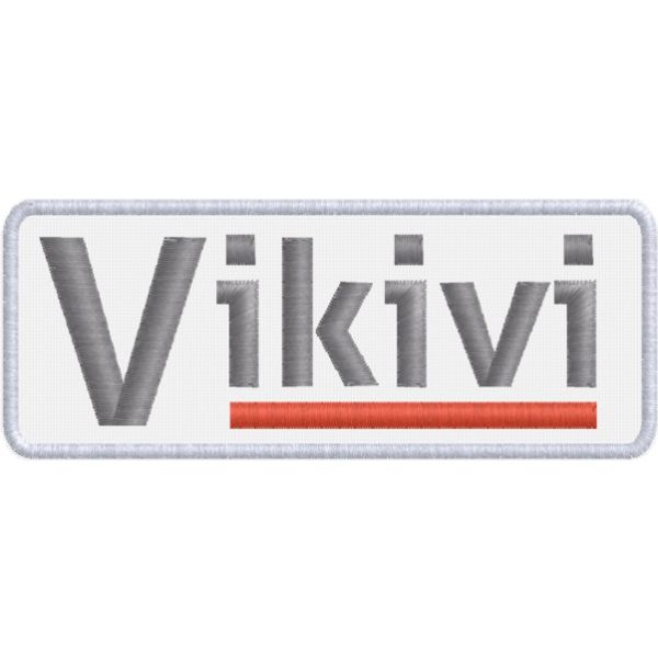 Patch ricamato su base cm.10 Logo VIKIVI  cod. 20160616_A