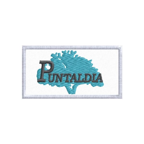 Patch ricamato mm.70 x 35  PUNTALDIA Cod.20160619_A
