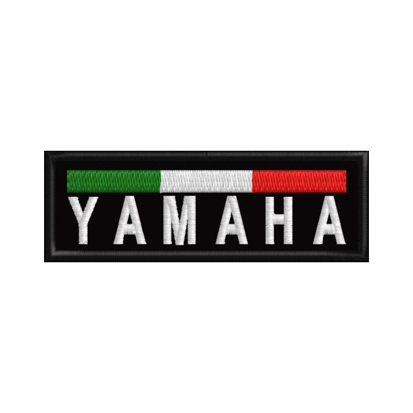 Stemma, Patch ricamato YAMAHA con tricolore Cod.20160627_A