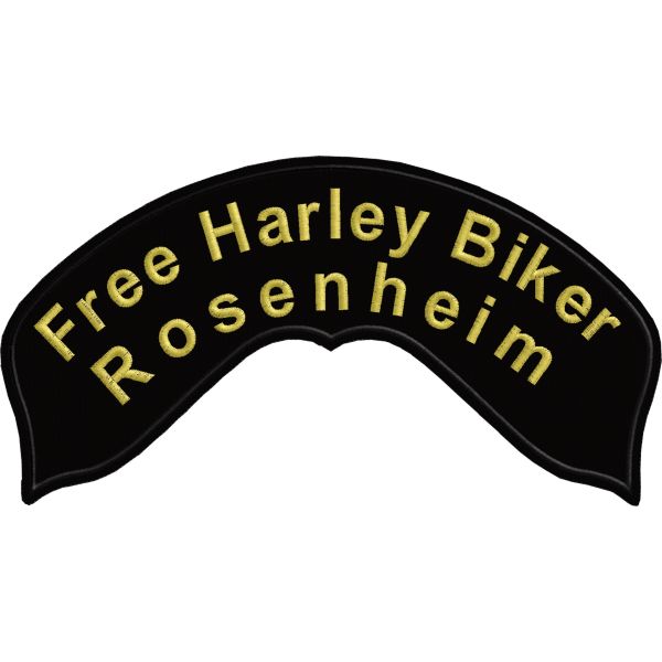 Patch da schiena giubbotto Free Harley Biker - Rosenheim  Cod_20160702_A
