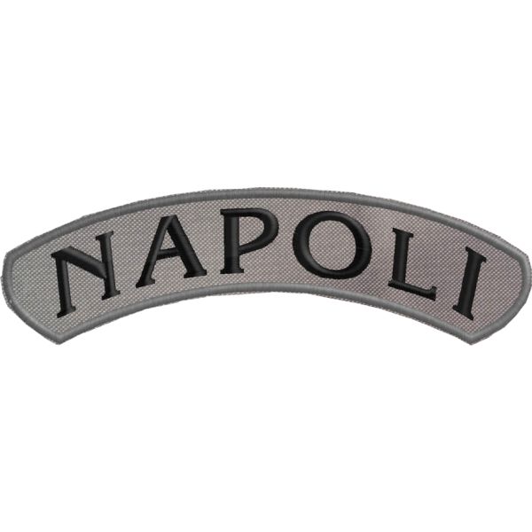 Patch Cm.15 da petto curvato "NAPOLI" Cod.20160708_B