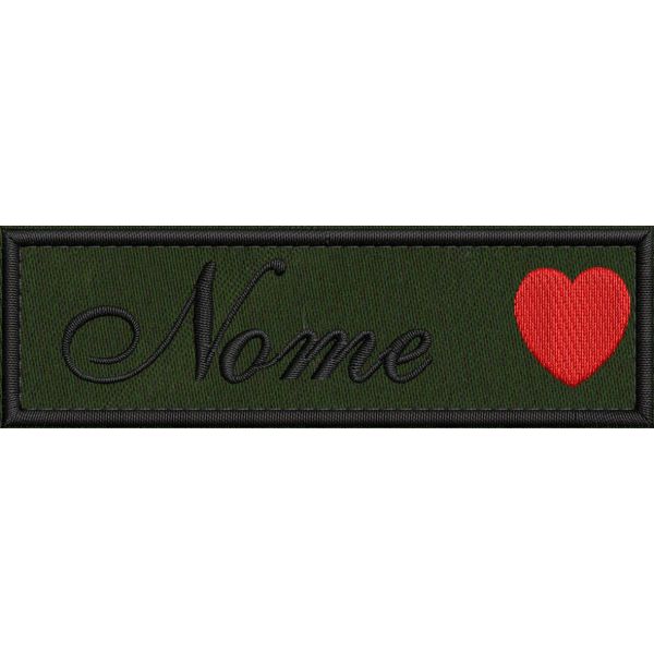 Patch ricamato personalizzato con nome corto