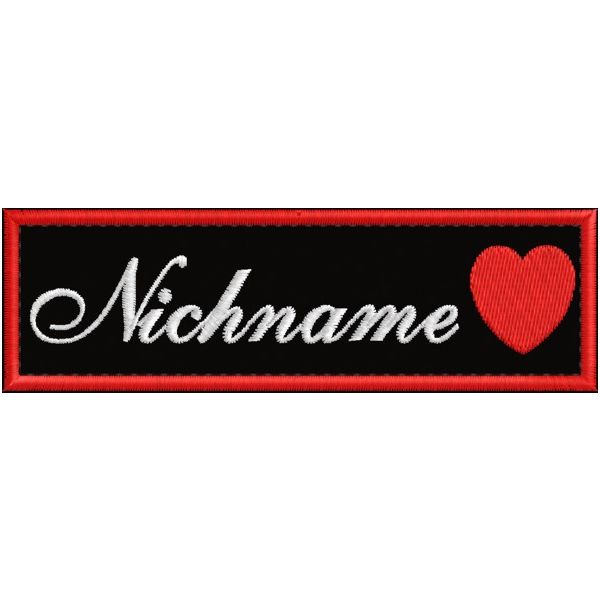 Patch ricamato personalizzato con nome corto