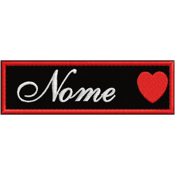 Patch ricamato personalizzato con nome corto