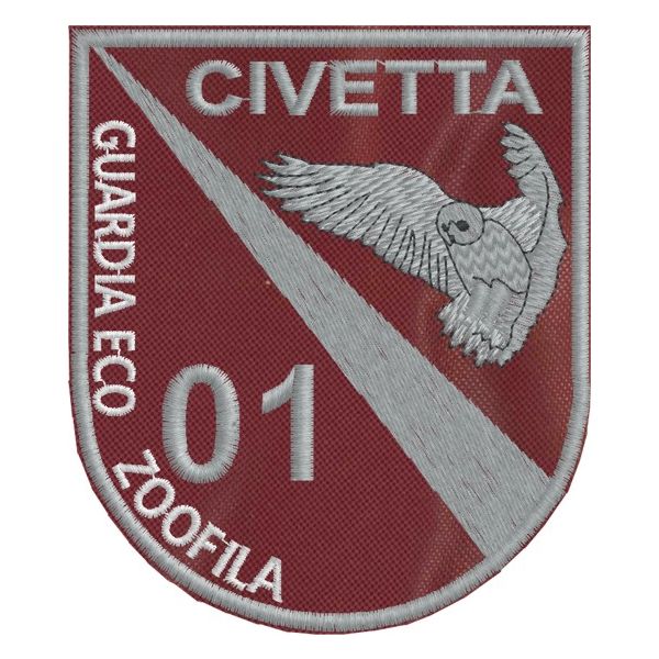 STEMMINO CIVETTA 9,5 X 8 Guardia Ecozoofila CON CODICE PAESE cod. 20160731_A