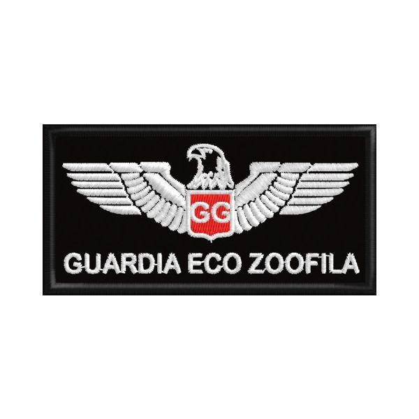 Nuovo Patch GUARDIA ECOZOOFILA su base cm.8 Cod.20160733_A