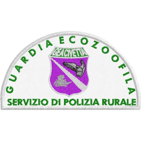 Distintivo ricamato GUARDIA ECOZOOFILA polizia rurale cod. 20160736_A