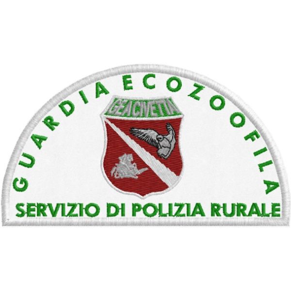 Distintivo ricamato GUARDIA ECOZOOFILA polizia rurale cod. 20160736_A