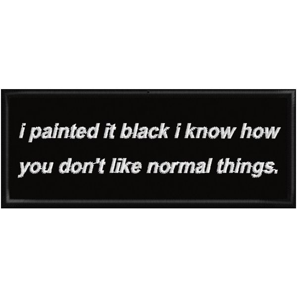 Patch ricamato I painted it... su base cm. 10 x 4 Cod. 20160808_A