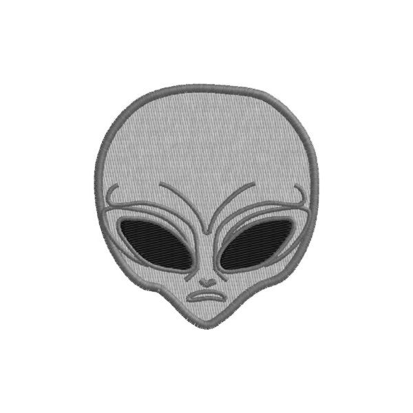 Patch teschio ricamato cm. 6 x 5,5 cod. 20160815_A