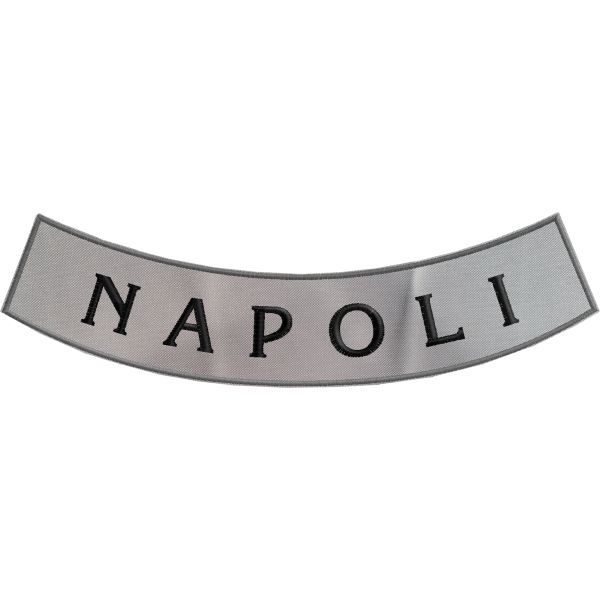 Patch NAPOLI curvato inferiore da Schiena CON LETTERE PICCOLE Cm. 28 Cod.20160828_B