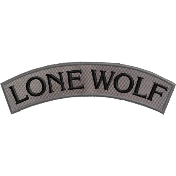Patch Cm.15 da petto curvato "LONE WOLF" Cod.20160841_A
