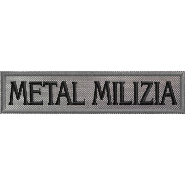 Patch Cm.12 da petto rettangolare "METAL MILIZIA" Cod.20160842_A