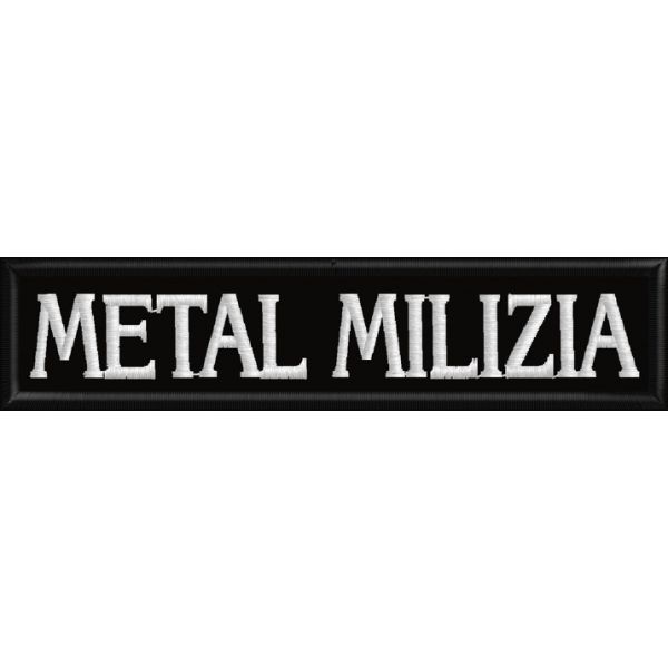 Patch Cm.12 da petto rettangolare "METAL MILIZIA" Cod.20160842_A