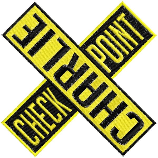 PATCH completamente ricamato Logo Checkpoint Charlie Cod.20160903_A