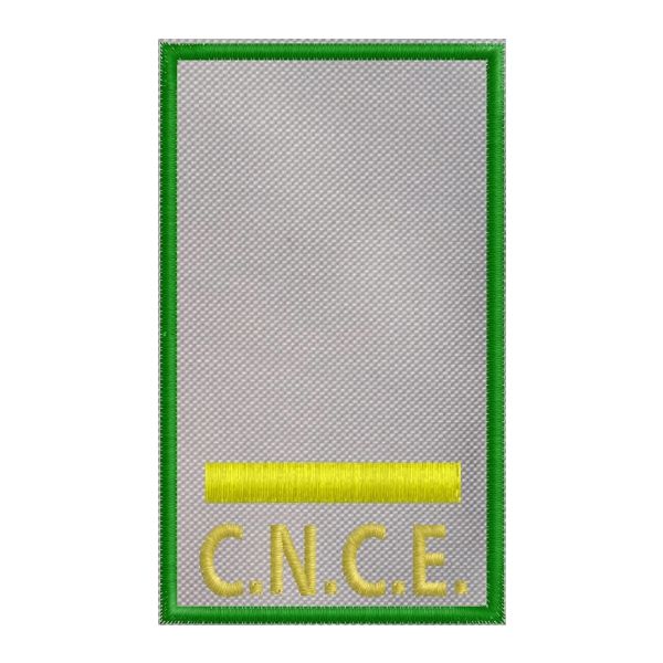 Gradi su fascia tubolare C.N.C.E. 1 riga gialla grado Maresciallo  Cod. 20161025_H