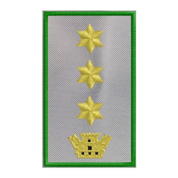 Gradi su fascia tubolare C.N.C.E. 3 stelle e corona grado COLONNELLO Cod. 20161025_I