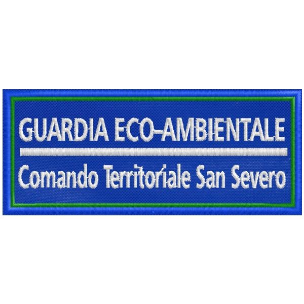 Patch ricamato GUARDIA ECO-AMBIENTALE San Severo cod.20161026_A