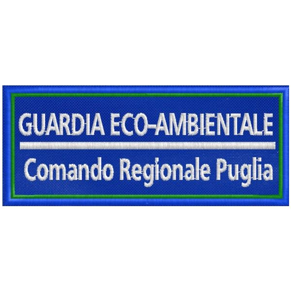 Patch ricamato GUARDIA ECO-AMBIENTALE Regionale Puglia cod.20161026_B
