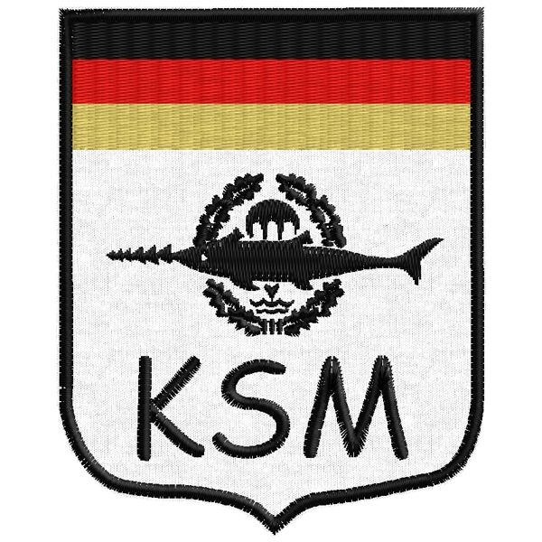 Stemma ricamato a scudetto logo delle forze speciali (KSM) Cod.20161106_A