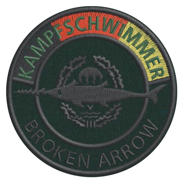 Patch tonda ricamata logo (KSM) BROKEN ARROW Cod.20161107_A