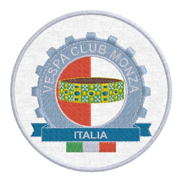 Stemma ricamato VESPA CLUB MONZA Cod.20161112_A
