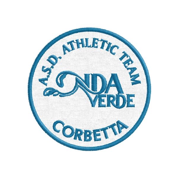 Etichetta tonda diam. 7 cm. A.S.D ATHLETIC TEAM Corbetta Cod.20161128_A
