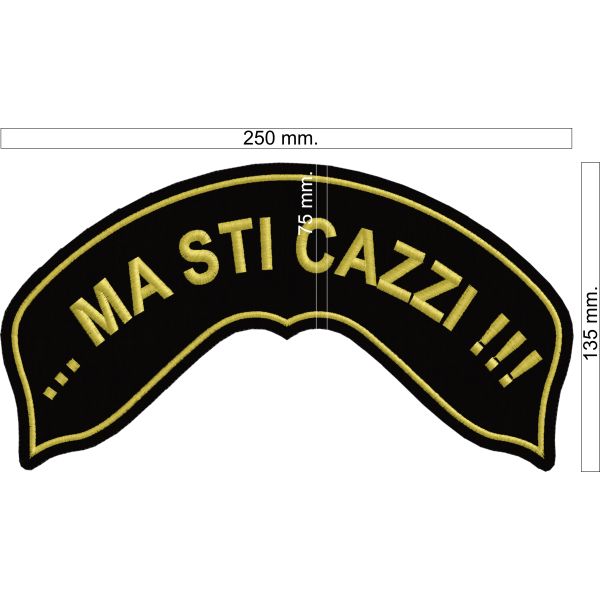 Patch tipo HARLEY bikers personalizzato con frase a piacere
