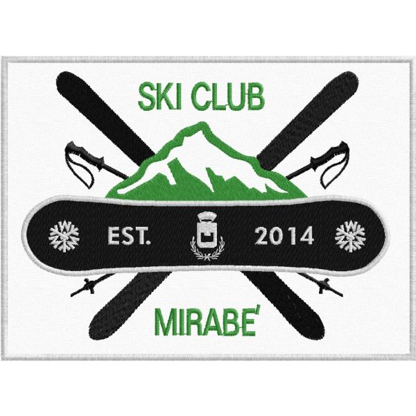 Patch Ricamato SKI CLUB MIRABE'