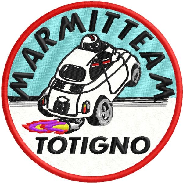 Patch ricamato MARMITTETEAM diam. cm. 10 Cod.20170119_A