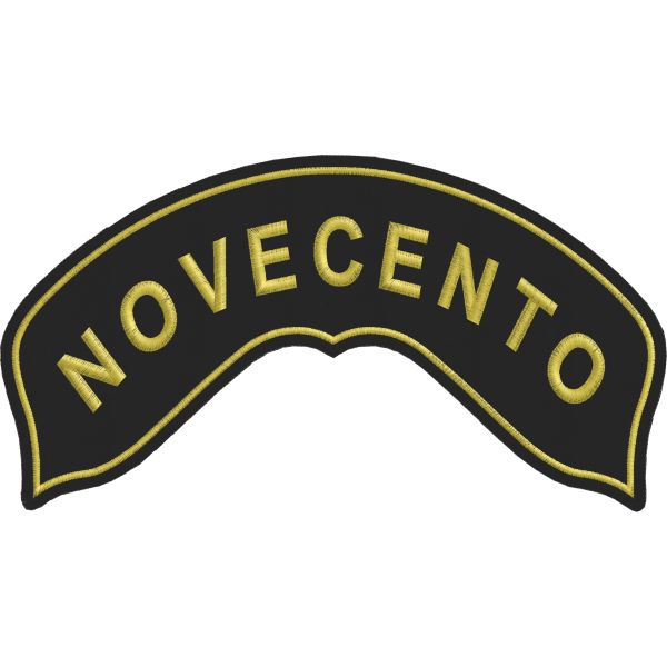 Patch da schiena tipo HARLEY ricamato con frase a piacere cod.20170720_A