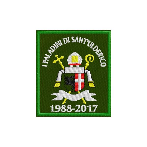 PATCH Ricamato Paladini sant Ulderico cod.20170128_A